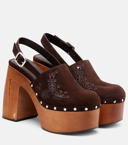 Mules Alida 135 à plateau en daim - Jimmy Choo - Modalova