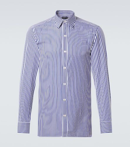 Chemise rayée en popeline de coton - Tom Ford - Modalova