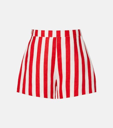 Posse Short Perri rayé en lin - Posse - Modalova