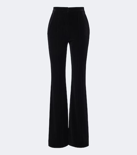 Pantalon évasé en velours - Elie Saab - Modalova