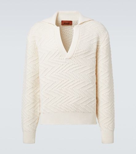 Polo Zigzag en laine mélangée - Missoni - Modalova