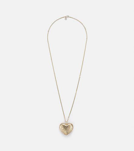 Collier Puffy Icon Wallpaper Heart en or 14 ct et diamants - Sydney Evan - Modalova