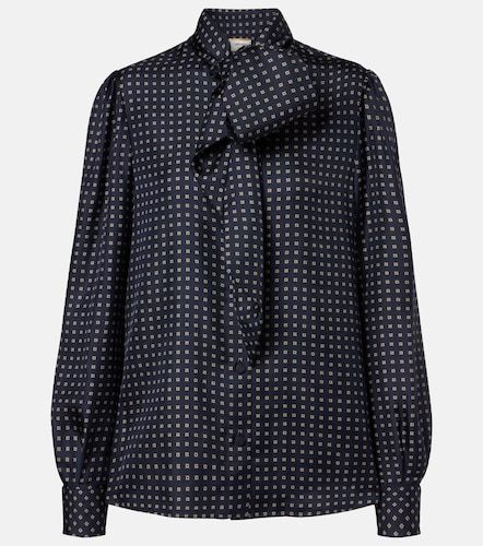 Blouse en soie imprimée - Saint Laurent - Modalova