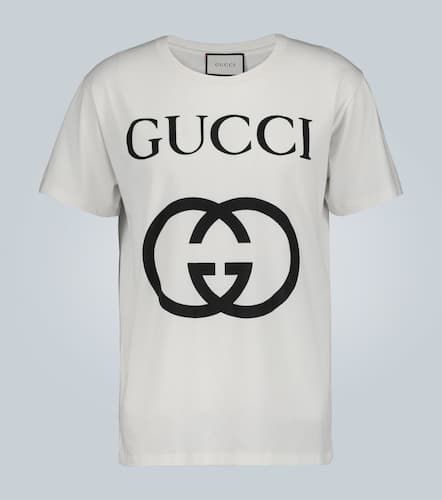 Tee-shirt en coton oversize GG - Gucci - Modalova