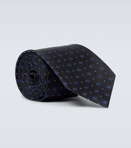Cravate Double G en jacquard de soie - Gucci - Modalova