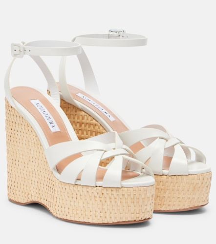 Sandales compensées Copacabana en cuir - Aquazzura - Modalova