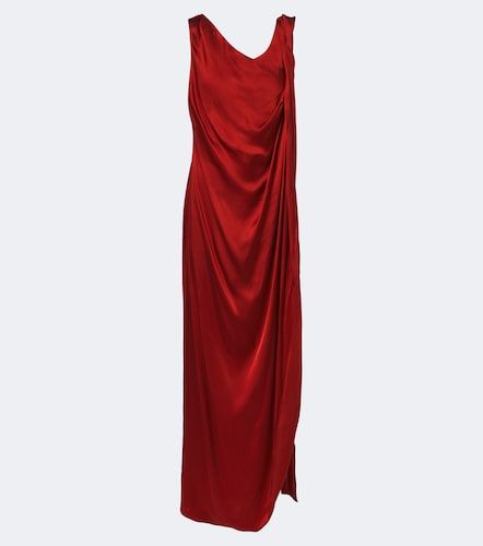 Robe longue en satin - Maison Margiela - Modalova