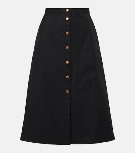 Jupe midi en coton mlang - Moncler - Modalova