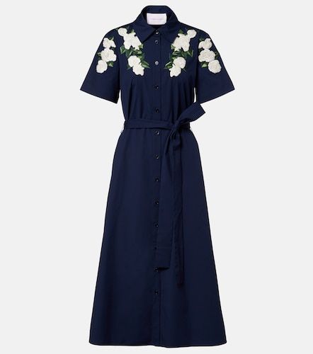 Robe chemise en coton mélangé à fleurs - Carolina Herrera - Modalova