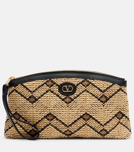 Pochette VLogo Small en raphia - Valentino Garavani - Modalova