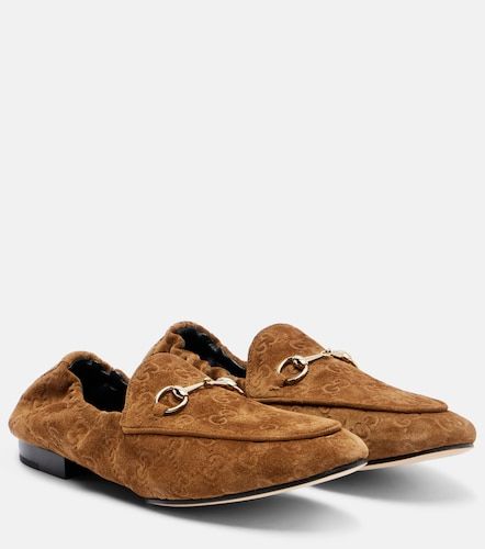 Mocassins Jordaan Doria en daim - Gucci - Modalova