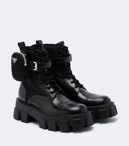 Prada Bottines Monolith en cuir - Prada - Modalova