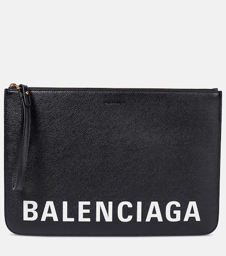 Balenciaga Pochette en cuir à logo - Balenciaga - Modalova