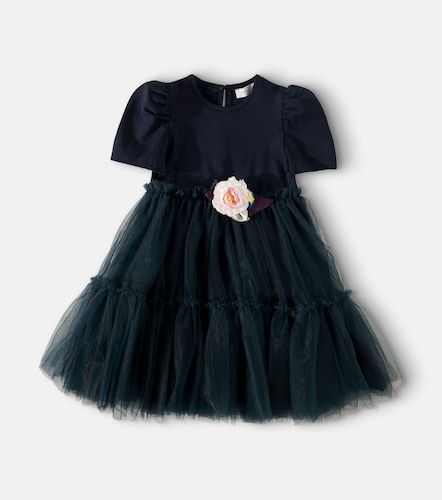 Robe en tulle à ornements - Monnalisa - Modalova
