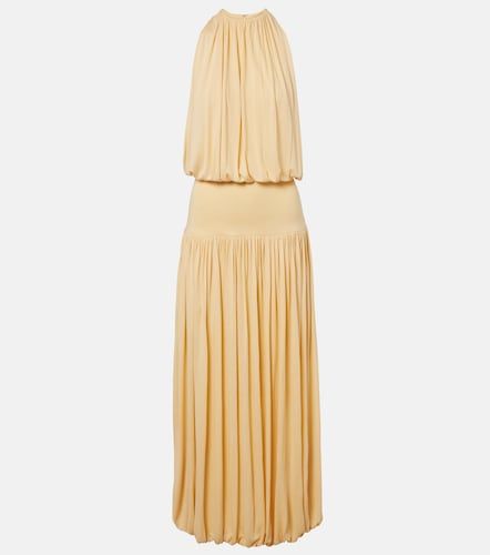 Robe longue en jersey à fronces - Toteme - Modalova