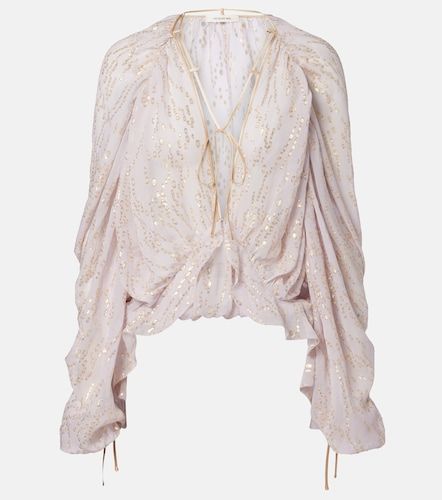 Chemise en soie mélangée - Jacques Wei - Modalova