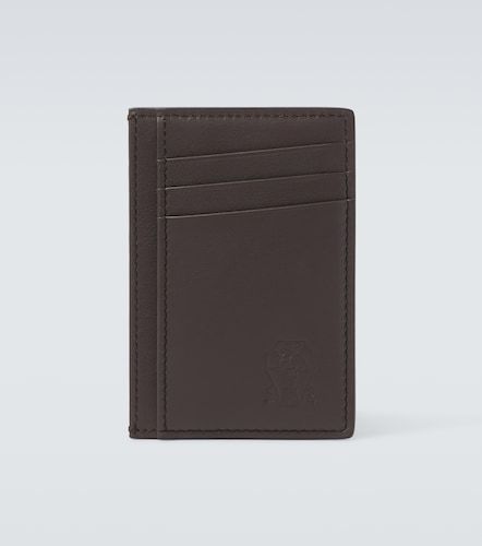 Porte-cartes en cuir embossé - Brunello Cucinelli - Modalova