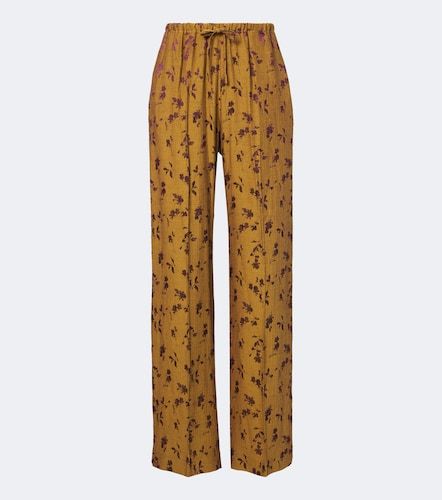 Pantalon ample à fleurs - Dries Van Noten - Modalova