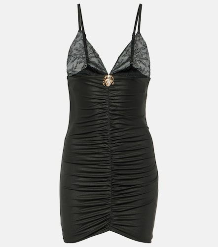 Robe en jersey laminé - Alessandra Rich - Modalova