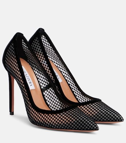Escarpins Nude 105 en velours - Aquazzura - Modalova