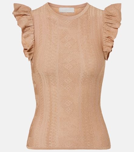 Top Aster en lamé à volants - Zimmermann - Modalova