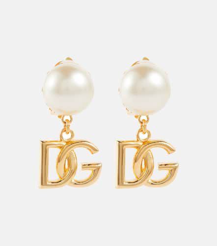 Boucles d’oreilles clip à logo - Dolce&Gabbana - Modalova
