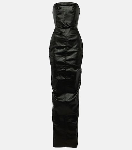 Robe longue bustier en denim - Rick Owens - Modalova