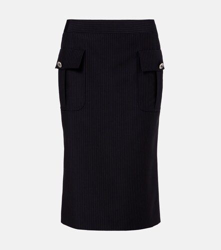 Jupe crayon en laine et mohair - McQueen - Modalova