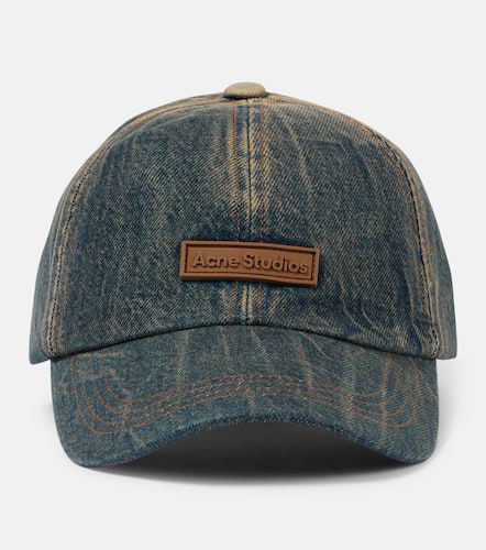 Casquette en jean à logo - Acne Studios - Modalova