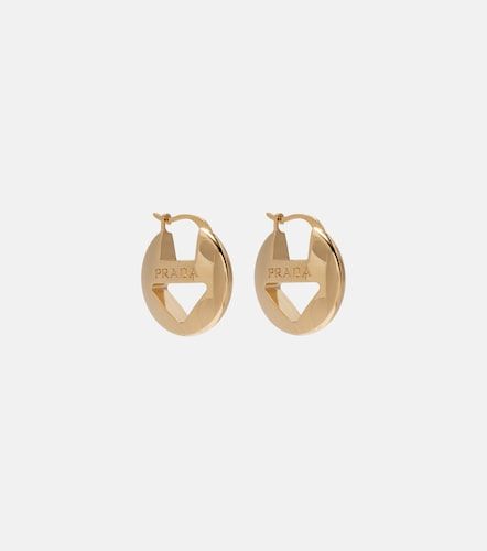 Prada Boucles d'oreilles à logo - Prada - Modalova