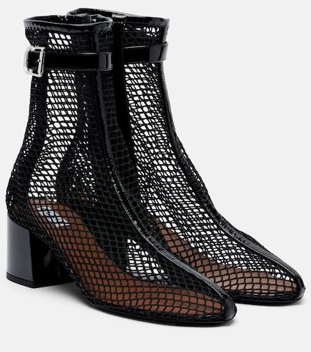 Alaïa Bottines en résille et cuir verni - Alaia - Modalova