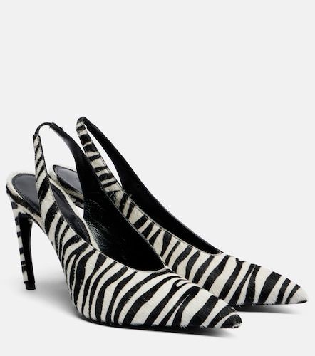 Escarpins Viper en cuir façon poulain à imprimé zèbre - The Attico - Modalova