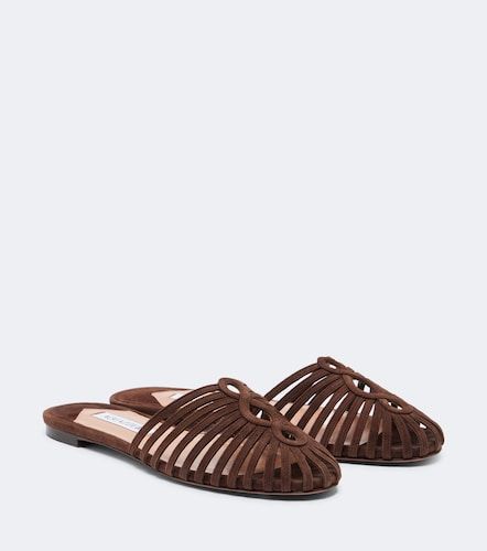 Mules Sweet Surrender en daim - Aquazzura - Modalova