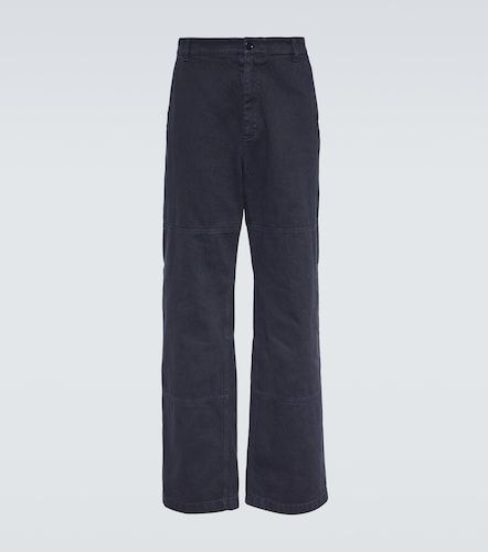 Pantalon droit à taille mi-haute en coton - Dolce&Gabbana - Modalova
