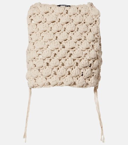 Balmain Top court en coton - Balmain - Modalova