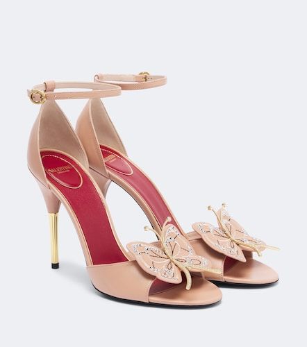 Sandales Flutterby en cuir à ornements - Valentino Garavani - Modalova