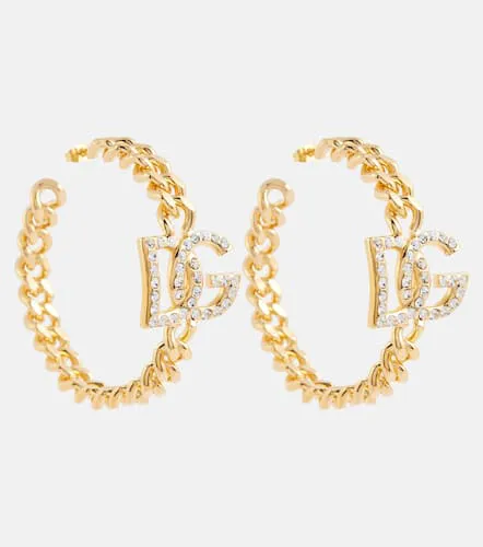 Boucles d'oreilles à logo et ornements - Dolce&Gabbana - Modalova