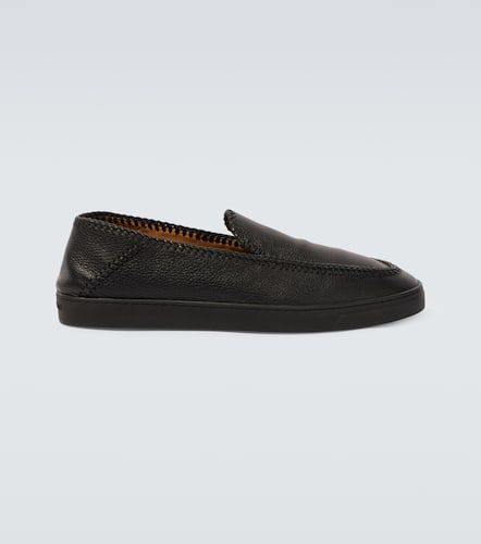 Chaussures slip-on en cuir - Giorgio Armani - Modalova