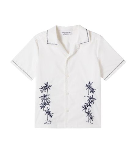 Chemise Steve brodée en popeline de coton - Bonpoint - Modalova
