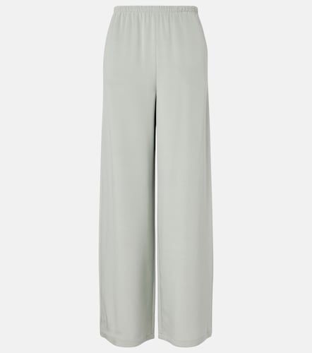 Pantalon ample en satin de soie mélangé - Max Mara - Modalova