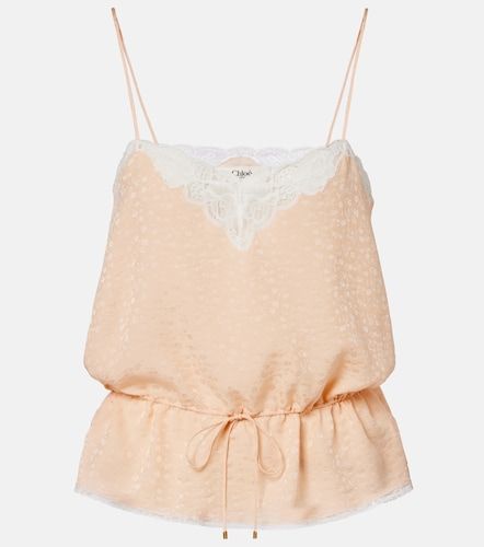 Chloé Caraco en soie à dentelle - Chloe - Modalova