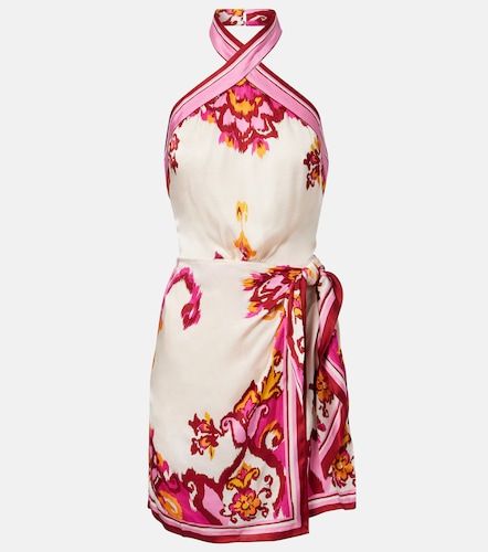 Robe Manon imprimée en satin - Poupette St Barth - Modalova
