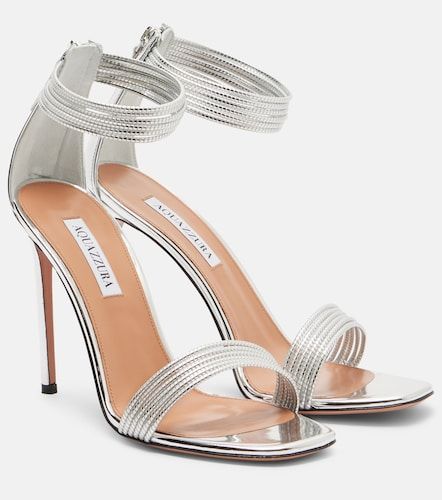 Sandales Sway en cuir métallisé - Aquazzura - Modalova