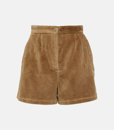 Short à taille haute en velours côtelé - Dolce&Gabbana - Modalova