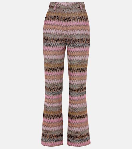 Pantalon évasé Zig Zag métallisé - Missoni - Modalova