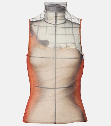 Top Fire en tulle - Jean Paul Gaultier - Modalova