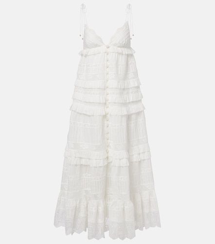 Robe Solstice en coton à volants - Zimmermann - Modalova