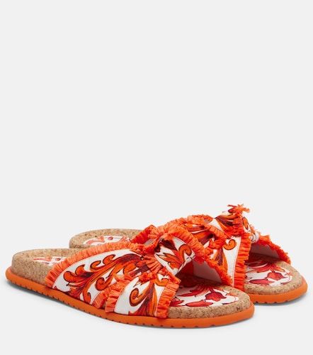 Mules Majolica en brocart - Dolce&Gabbana - Modalova
