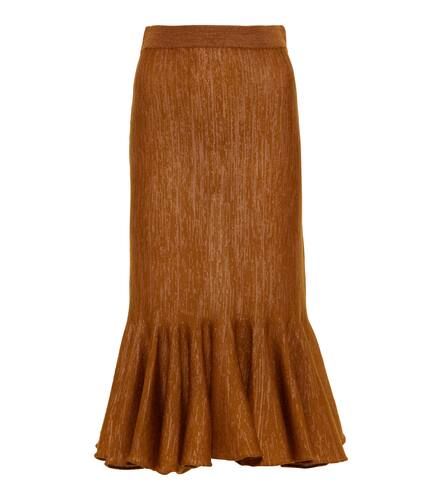 Jupe midi en laine mélangée - Dries Van Noten - Modalova