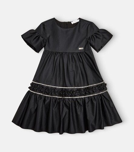 Robe en satin à ornements - Monnalisa - Modalova